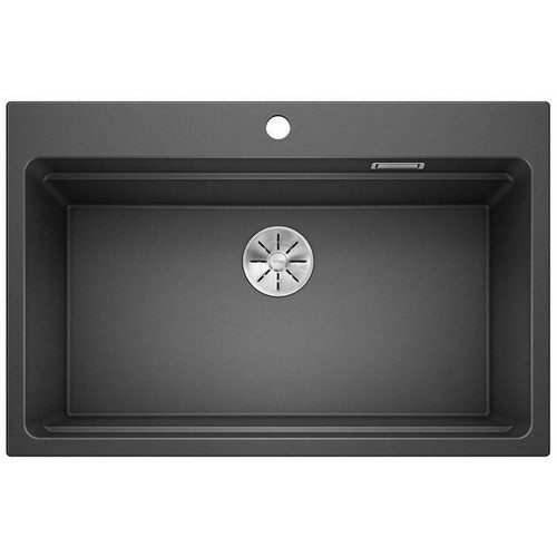 BLANCO ETAGON 8 Infini SILGRANIT Évier, avec rails, noir 525893