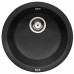 BLANCO RONDO Silgranit Évier, noir 525959