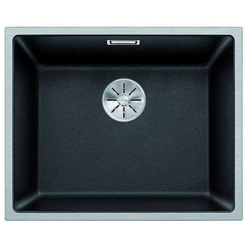 BLANCO SUBLINE 500-IF SteelFrame Silgranit Infini Évier, noir 525997