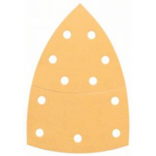 BOSCH 10 pieces ensemble d'un papier abrasif Grain 80 2608607403