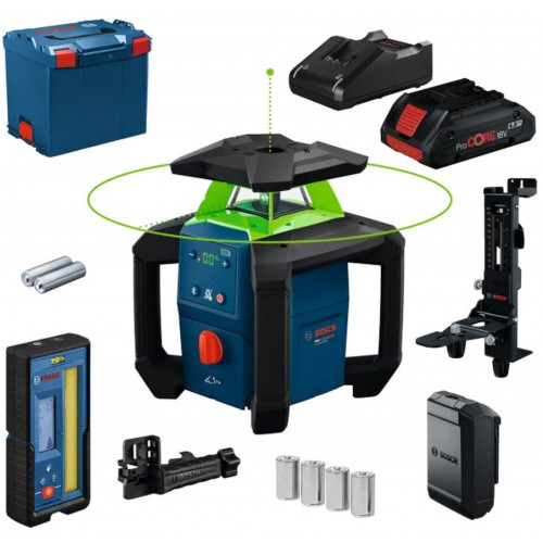 BOSCH GRL18V-4-34CVG + WM5 PROFESSIONAL Laser rotatif de chantier 0601061H02