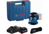 BOSCH GEX 185-LI PROFESSIONAL Ponceuse excentrique, 1× GBA 18V 4.0Ah, coffret 06013A5021