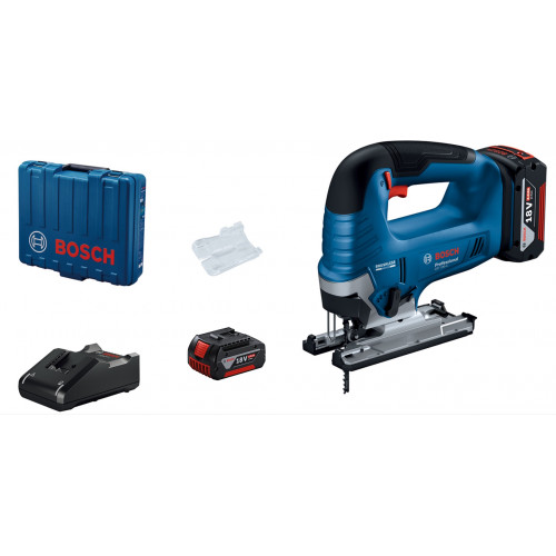 BOSCH GST 185-LI Scie sauteuse sans fil, 2x 4,0 Ah, GAL 18V-40, coffret, 06015B3024