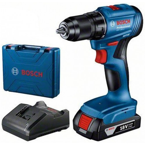 BOSCH GSR 185-LI Perceuse-visseuse sans fil (1x 18V/2,0Ah) GAL 18V-20 coffret 06019K3001 BOSCH GSR 185-LI Perceuse-visseuse sans fil (1x 18V/2,0Ah) GAL 18V-20 coffret 06019K3001