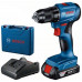BOSCH GSR 185-LI Perceuse-visseuse sans fil (1x 18V/2,0Ah) GAL 18V-20 coffret 06019K3001