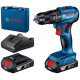 BOSCH GSB 185-LI PROFESSIONAL Perceuse-visseuse sans fil, 2x 2,0 Ah, L-BOXX 06019K3100
