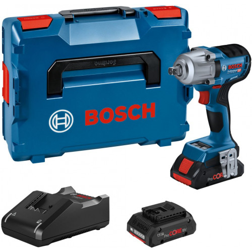 BOSCH GDS 18V-450 PC Boulonneuses sans-fil, L-BOXX, GAL 18-40, 2x 4.0Ah 06019K4102