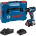 BOSCH GSR 18V-90 C Perceuses-visseuses sans-fil, L-BOXX, GAL 18V-40, 2xAku 4.0Ah 06019K604