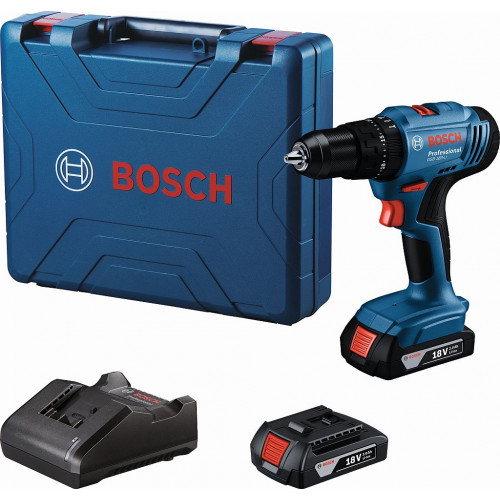 BOSCH GSB 183-LI PROFESSIONAL Perceuse-visseuse a percussion 2 × 2,0 Ah 06019K9100