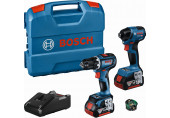 BOSCH Kit combiné GSR 18V-90 C + GDR 18V-220 C (2× 4.0Ah) 06019L6023