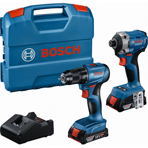 Bosch GDR 18V-215 + GSR 185-LI (2x GBA 18V 2,0Ah; GAL 18V-20; coffret) 06019N2023 Bosch GDR 18V-215 + GSR 185-LI (2x GBA 18V 2,0Ah; GAL 18V-20; coffret) 06019N2023