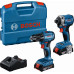 Bosch GDR 18V-215 + GSR 185-LI (2x GBA 18V 2,0Ah; GAL 18V-20; coffret) 06019N2023