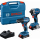 Bosch GDR 18V-215 + GSR 185-LI (2x GBA 18V 2,0Ah; GAL 18V-20; coffret) 06019N2023