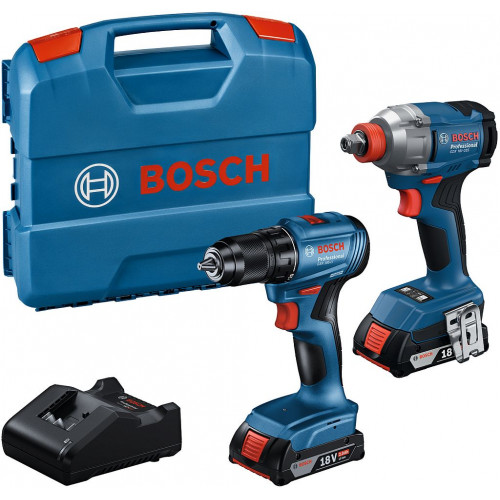 BOSCH GDX 18V-285 + GSR 18V-185 + 2× 2,0 Ah + GAL 18V-20 + coffret PROFESSIONAL 06019N2123 BOSCH GDX 18V-285 + GSR 18V-185 + 2× 2,0 Ah + GAL 18V-20 + coffret PROFESSIONAL 06019N2123