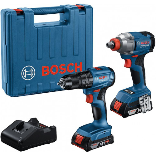BOSCH GDX 18V-285 + GSB 185-LI + 2× 2,0 Ah + GAL 18V-20 + coffret PROFESSIONAL 06019N2124 BOSCH GDX 18V-285 + GSB 185-LI + 2× 2,0 Ah + GAL 18V-20 + coffret PROFESSIONAL 06019N2124