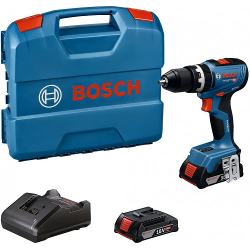 BOSCH GSB 18V-65 PROFESSIONAL Perceuse-visseuse a percussion, 2x 2.0Ah, L-Case 06019N3100