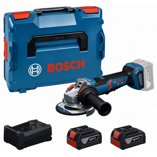 BOSCH GWS18V-11PS PROFESSIONAL meuleuse angulaire, 2× 5,0 Ah, L-BOXX 06019N4302