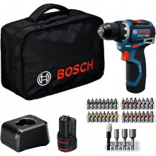 BOSCH GSR 12V-32 PROFESSIONAL Perceuse-visseuse sans fil, 2x 2.0Ah, Sac a outil 06019N7004