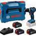 BOSCH GSB18V-52 PROFESSIONAL Perceuses-visseuses a perc, 3x 5,0Ah, L-BOXX 06019S0128