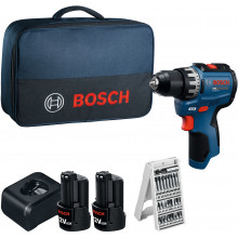 BOSCH GSR12V-31 PROFESSIONAL Perceuse-visseuse, 2x 12V/2,0Ah, sac 06019S6004