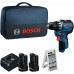 BOSCH GSR12V-31 PROFESSIONAL Perceuse-visseuse, 2x 12V/2,0Ah, sac 06019S6004