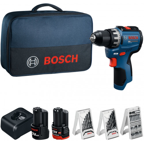 BOSCH GSR12V-31 PROFESSIONAL Perceuse-visseuse, 12V/2,0Ah+3,0Ah, sac 06019S6005 BOSCH GSR12V-31 PROFESSIONAL Perceuse-visseuse, 12V/2,0Ah+3,0Ah, sac 06019S6005
