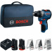 BOSCH GSR12V-31 PROFESSIONAL Perceuse-visseuse, 12V/2,0Ah+3,0Ah, sac 06019S6005
