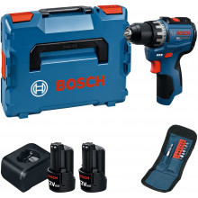 BOSCH GSR12V-31 PROFESSIONAL Perceuse-visseuse, 2x 12V/2,0Ah, L-BOXX 06019S6013