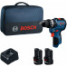 BOSCH GSB12V-31 PROFESSIONAL Perceuse-visseuse a percussion, 2x 12V/2,0Ah, sac 06019S6102