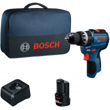 BOSCH GSB12V-31 PROFESSIONAL Perceuse-visseuse a percussion, 1x 12V/2,0Ah, sac 06019S6105