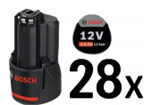BOSCH 28x GBA 12V 3.0Ah PROFESSIONAL Batterie 0602496012