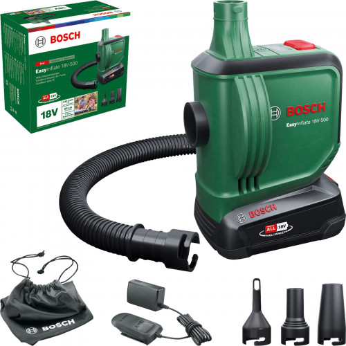 BOSCH EasyInflate 18V-500 Pompe a air comprimé sans fil 1x 2.0Ah 0603947201