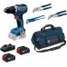 BOSCH GSR 18V-65 PROFESSIONAL Perceuse-visseuse sans fil, 3 pinces de plombier 0615A5007J