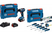 BOSCH GSR 18V-65 PROFESSIONAL Perceuse-visseuse, Ensemble d'outils de 19 pieces 0615A5007K