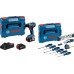 BOSCH GSR 18V-65 PROFESSIONAL Perceuse-visseuse, Ensemble d'outils de 19 pieces 0615A5007K