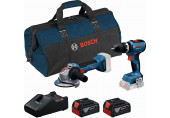 BOSCH PROFESSIONAL GSB 18V-65 +GWS 18V-8+ (2xGBA 4.0Ah+GAL 18V-40+sac a outils) 0615A5008Z