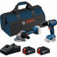 BOSCH PROFESSIONAL GSB 18V-65 +GWS 18V-8+ (2xGBA 4.0Ah+GAL 18V-40+sac a outils) 0615A5008Z