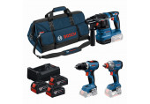 BOSCH GSR+GDX+GBH+3x5,0Ah+GAL 12V/18V-80 Professional ensemble de 3 outils 18V 0615A50093
