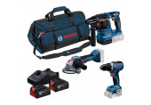 BOSCH GSR+GWS+GBH+2×GBA18V 4.0 Ah+GAL 18V-40 18V Set de 3 outils 18 V 0615A50094