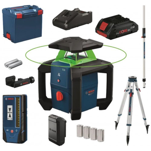 BOSCH PROFESSIONAL GRL18V-3-31G+BT170+GR240 Laser rotatif de chantier 0615A500DG