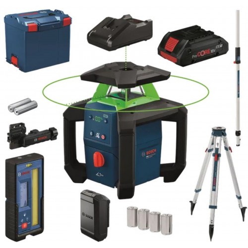 BOSCH PROFESSIONAL GRL18V-4-34CVG+BT170+GR240 Laser rotatif de chantier 0615A500DH