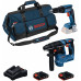 BOSCH PRO GTB 18V-45 + GBH 18V-18 + 2× 2,0 Ah + GAL 18V-20(II) + M-Bag 0615A500G7