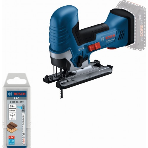 BOSCH GST 18V-125 S Scie sauteuse sans fil + jeu de 25 lames 0615V0003B BOSCH GST 18V-125 S Scie sauteuse sans fil + jeu de 25 lames 0615V0003B