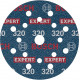 BOSCH Disque abrasif sur film EXPERT O780, 125 mm, G320 2608902414
