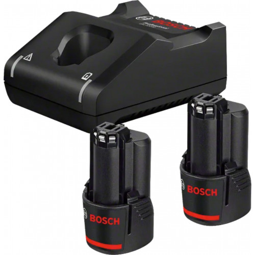 BOSCH 2× GBA 12V 2.0Ah + GAL 12V-40 set de base 1600A019R8