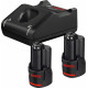 BOSCH 2× GBA 12V 2.0Ah + GAL 12V-40 set de base 1600A019R8