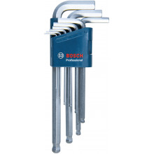 BOSCH Set de 9 clés mâles pour vis a six pans creux 1600A01TH5