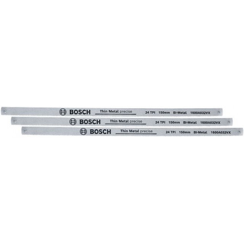 BOSCH 3 lames de scie a métaux de 150 mm a 24 dpp 1600A032UL