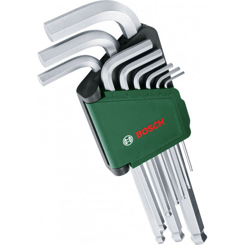 BOSCH Set de 9 clés a six pans 1600A032V1