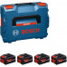BOSCH EXPERT 4x EXBA 18V-55 Batterie 1600A0373H